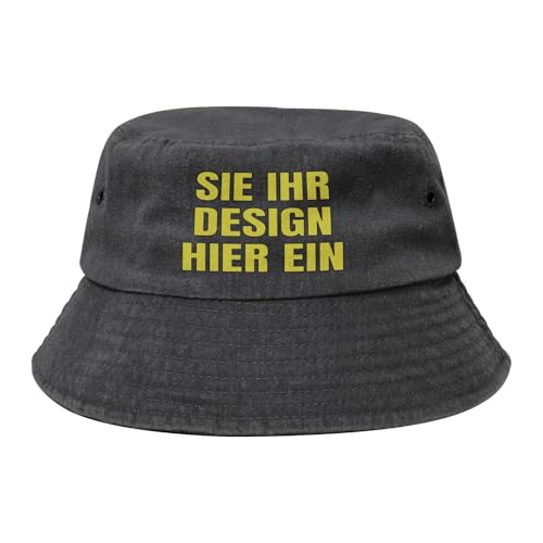 MOSGDBV Fischerhut personalisiert für Damen und Herren Sonnenhut – Selbst gestalten Bucket Hat Sie Ihr eigenes Design mit Text, Foto oder Logo Sonnenhut – Perfekt für Outdoor und Abenteuer von MOSGDBV