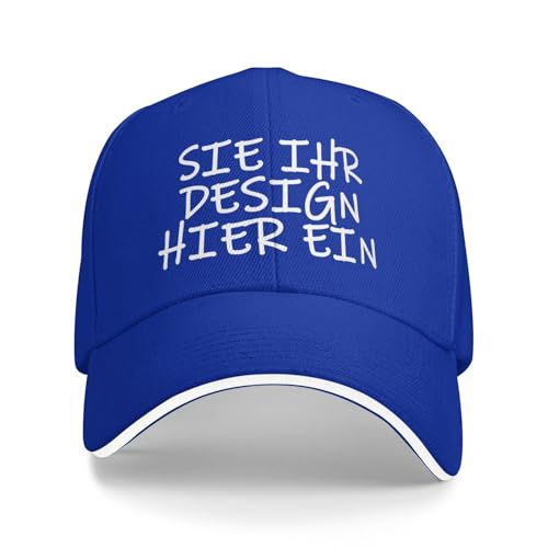 MOSGDBV Personalisierte Basecap, personalisiert Cap, für Männer und Frauen, gestalten Sie Ihren eigenen Text, Ihr Logo, Ihr Foto, verstellbare und Unisex personalisierte Trucker-Kappe von MOSGDBV