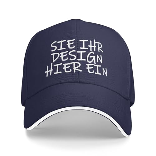 MOSGDBV Personalisierte Basecap, personalisiert Cap, für Männer und Frauen, gestalten Sie Ihren eigenen Text, Ihr Logo, Ihr Foto, verstellbare und Unisex personalisierte Trucker-Kappe von MOSGDBV