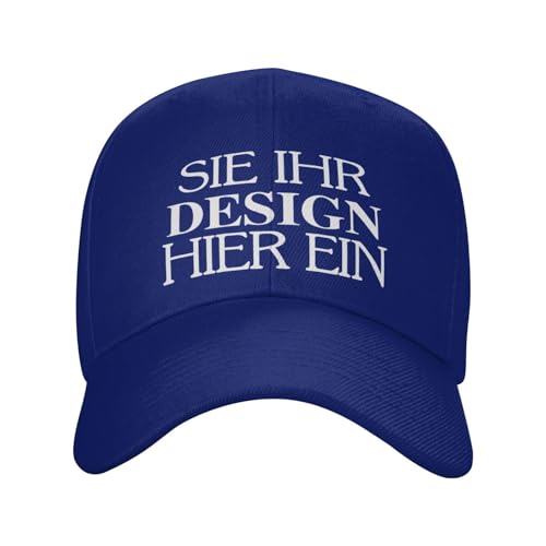 MOSGDBV Personalisierte Basecap für Männer und Frauen, personalisiert Cap fügen Sie Ihren Text, Ihr Logo, Ihr Foto hinzu, gestalten Sie Ihr eigenes Design, verstellbare personalisierte Trucker-Kappe von MOSGDBV
