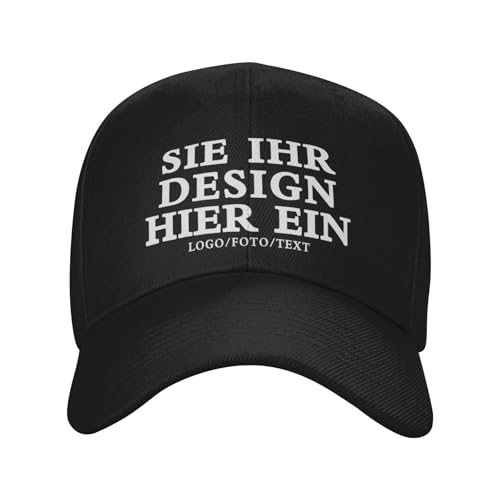 MOSGDBV Personalisierte Cap für Männer und Frauen,personalisiert Basecap gestalten Sie Ihr eigenes Logo, Bild, Ihren Text, personalisierte Trucker-Kappe, personalisierte Basecap für Unisex von MOSGDBV