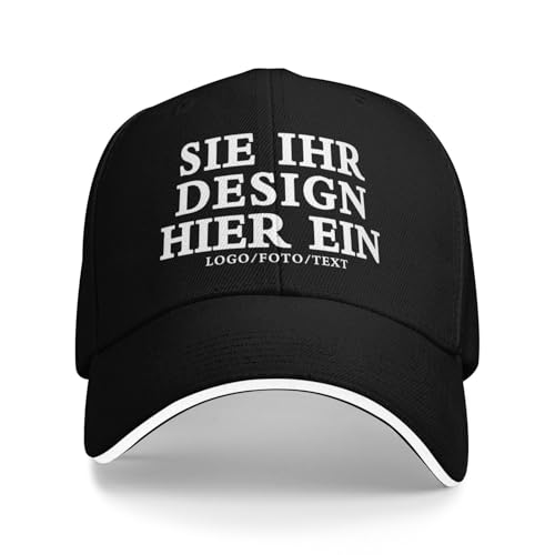 MOSGDBV Personalisierte Cap für Männer und Frauen,personalisiert Basecap gestalten Sie Ihr eigenes Logo, Bild, Ihren Text, personalisierte Trucker-Kappe, personalisierte Basecap für Unisex von MOSGDBV