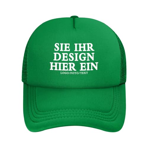 MOSGDBV Personalisierte Cap für Männer und Frauen,personalisiert Basecap gestalten Sie Ihr eigenes Logo, Bild, Ihren Text, personalisierte Trucker-Kappe, personalisierte Basecap für Unisex von MOSGDBV
