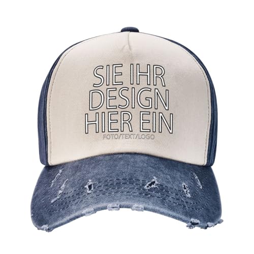 MOSGDBV Personalisierte Kappen für Männer und Frauen,personalisiert Cap Großhandel Basecap, personalisierte Trucker-Kappe, gestalten Sie Ihr eigenes Logo, Ihren Text, Ihr Bild zu Großhandelspreisen von MOSGDBV