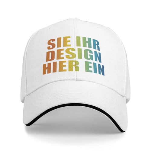 MOSGDBV personalisiert Cap, Personalisierte Basecap, gestalten Sie Ihr eigenes Bild/Logo/Text, personalisierte Unisex-Kappen, verstellbar für Männer und Frauen von MOSGDBV