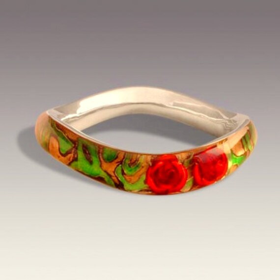 Armband Aus Roten Rosen .silber Kunst von MOSHIKOART