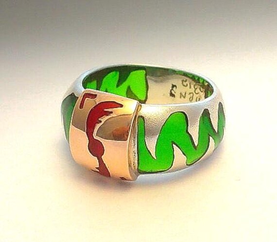 Fühlen Sie Den Luftring. Silberne Kunst von MOSHIKOART