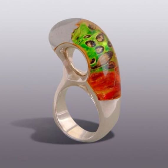 Genom Ring.silber Kunst von MOSHIKOART