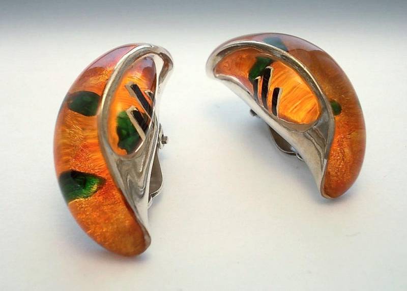 Pilz Ohrringe.silber Kunst von MOSHIKOART