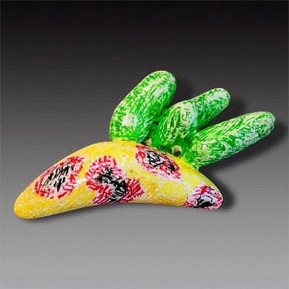 Tulpenpapagei Brosche von MOSHIKOART