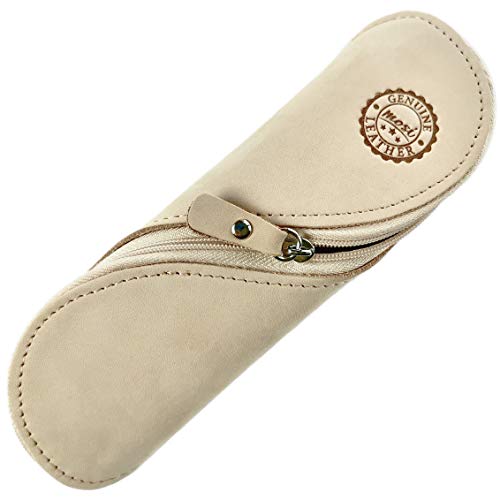 MOSI Echtleder Stift- und Lesebrillenetui. Ein Authentischer und handgefertigter außergewöhnlicher Retro Behälter. Das edle Etui für Sie und Ihn! (Tuscany) von MOSI