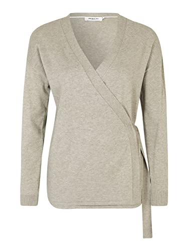 MOSS COPENHAGEN Damen Strickjacke Haya grünmeliert S von MOSS COPENHAGEN