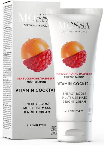 MOSSA VITAMIN COCKTAIL Energy Boost Multi-Use mask & night cream 60 ml von MOSSA