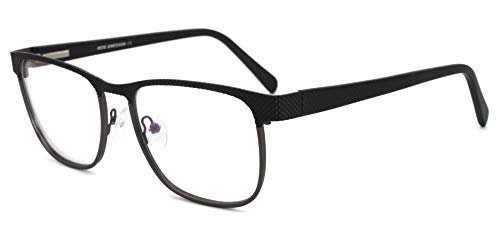 MOSTAR Vintage Rechteckig Brillenrahmen Nerdbrille Ohne Sehstärke Brille Retro Klare Linse Gläser für Herren von MOSTAR