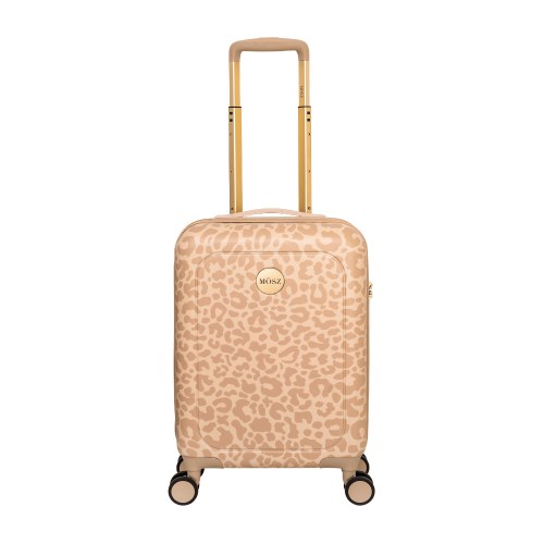 MOSZ Lauren Handgepäck-Koffer 55cm-Beige Leopard von MOSZ