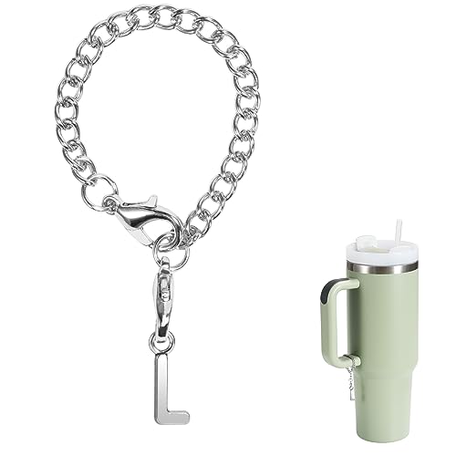 MOTAIN Buchstaben-Charm-Zubehör für Stanley-Becher, Namens-ID, Buchstaben-Griff, Anhänger für Stanley-Becher (L) von MOTAIN