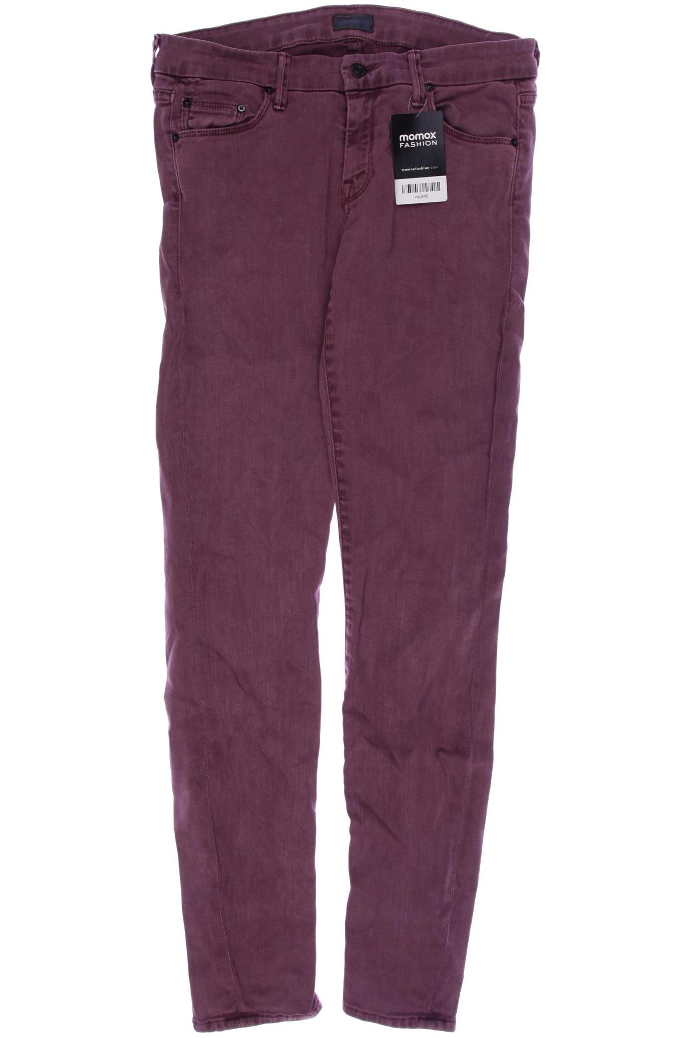 Mother Damen Jeans, bordeaux, Gr. 38 von MOTHER