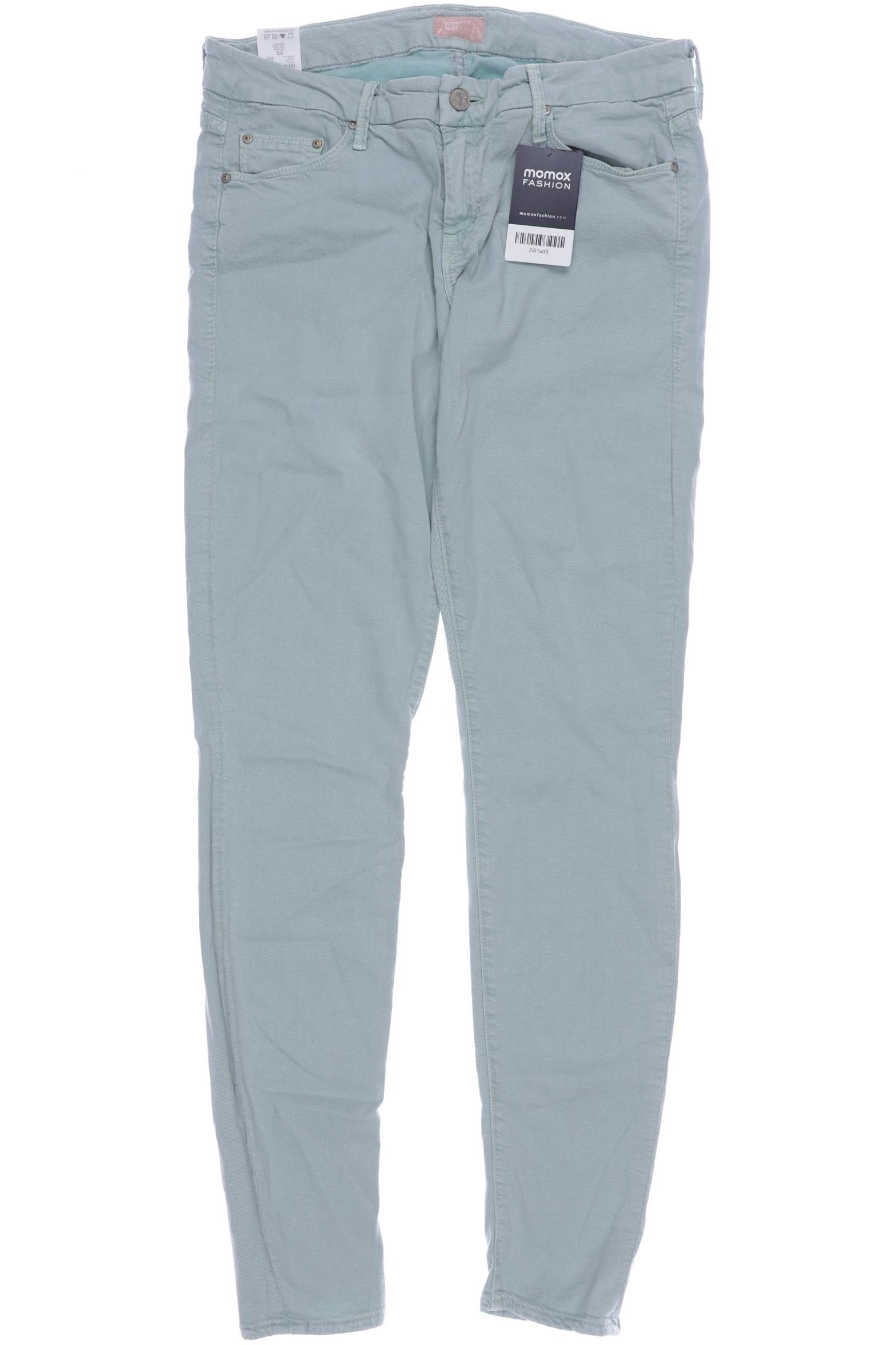 Mother Damen Jeans, hellgrün, Gr. 38 von MOTHER