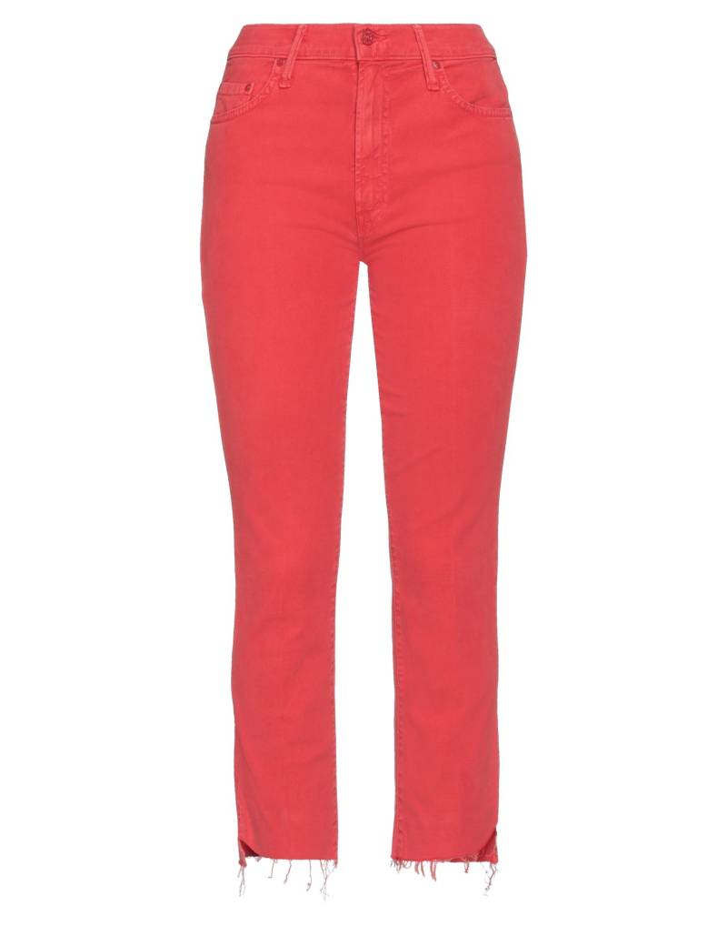 MOTHER Jeanshose Damen Rot von MOTHER