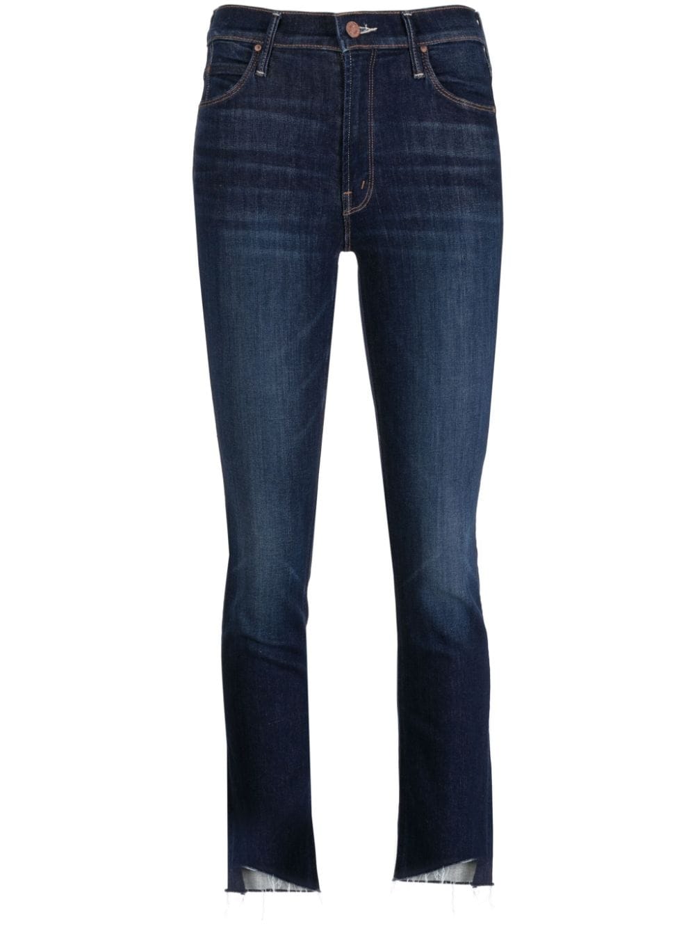 MOTHER Mittelhohe Dazzler Jeans - Blau von MOTHER