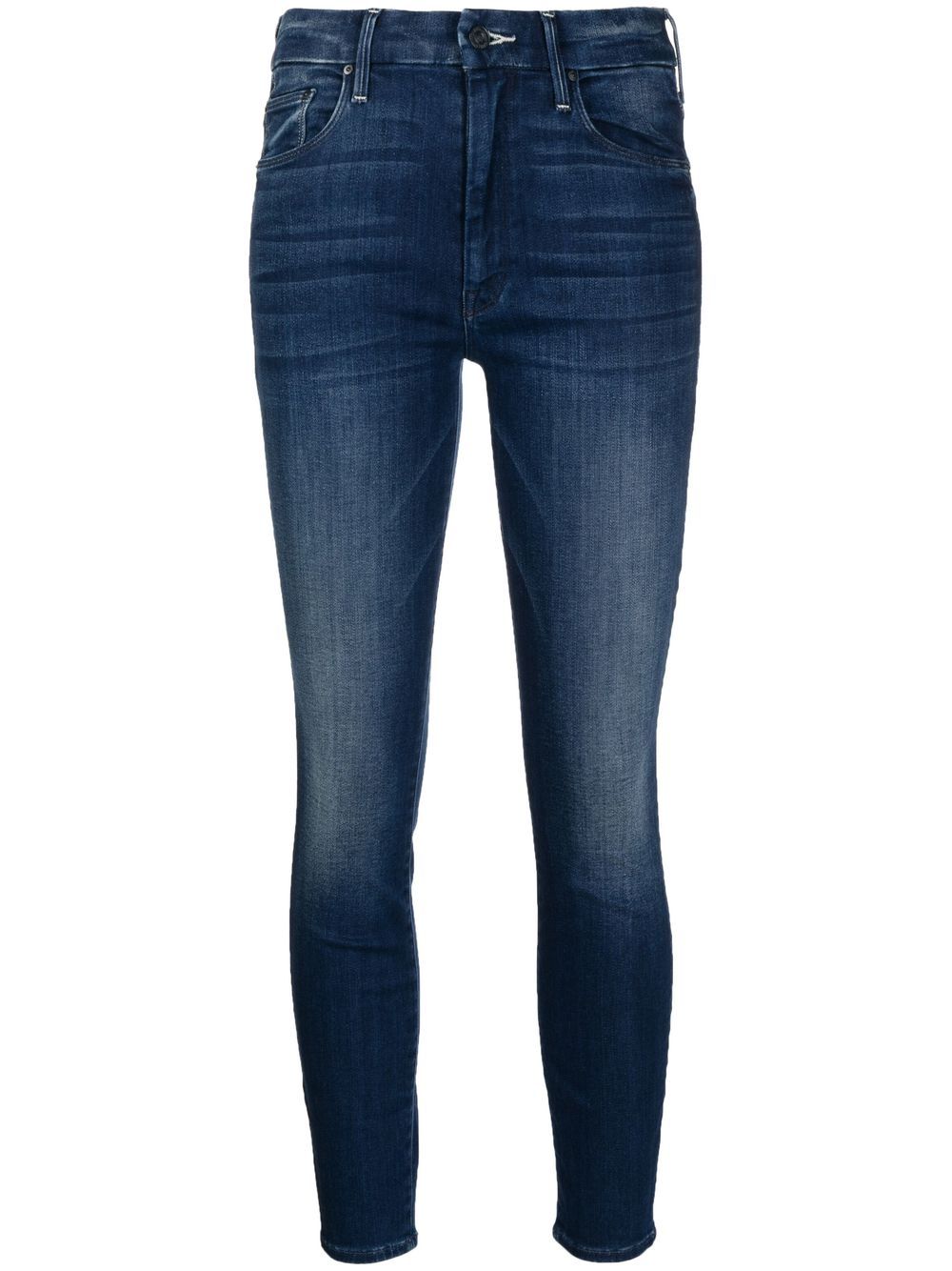 MOTHER Schmale Cropped-Jeans - Blau von MOTHER