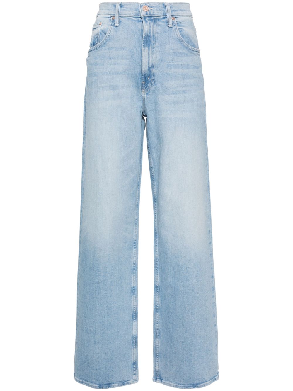 MOTHER Spinner Straight-Leg-Jeans mit hohem Bund - Blau von MOTHER