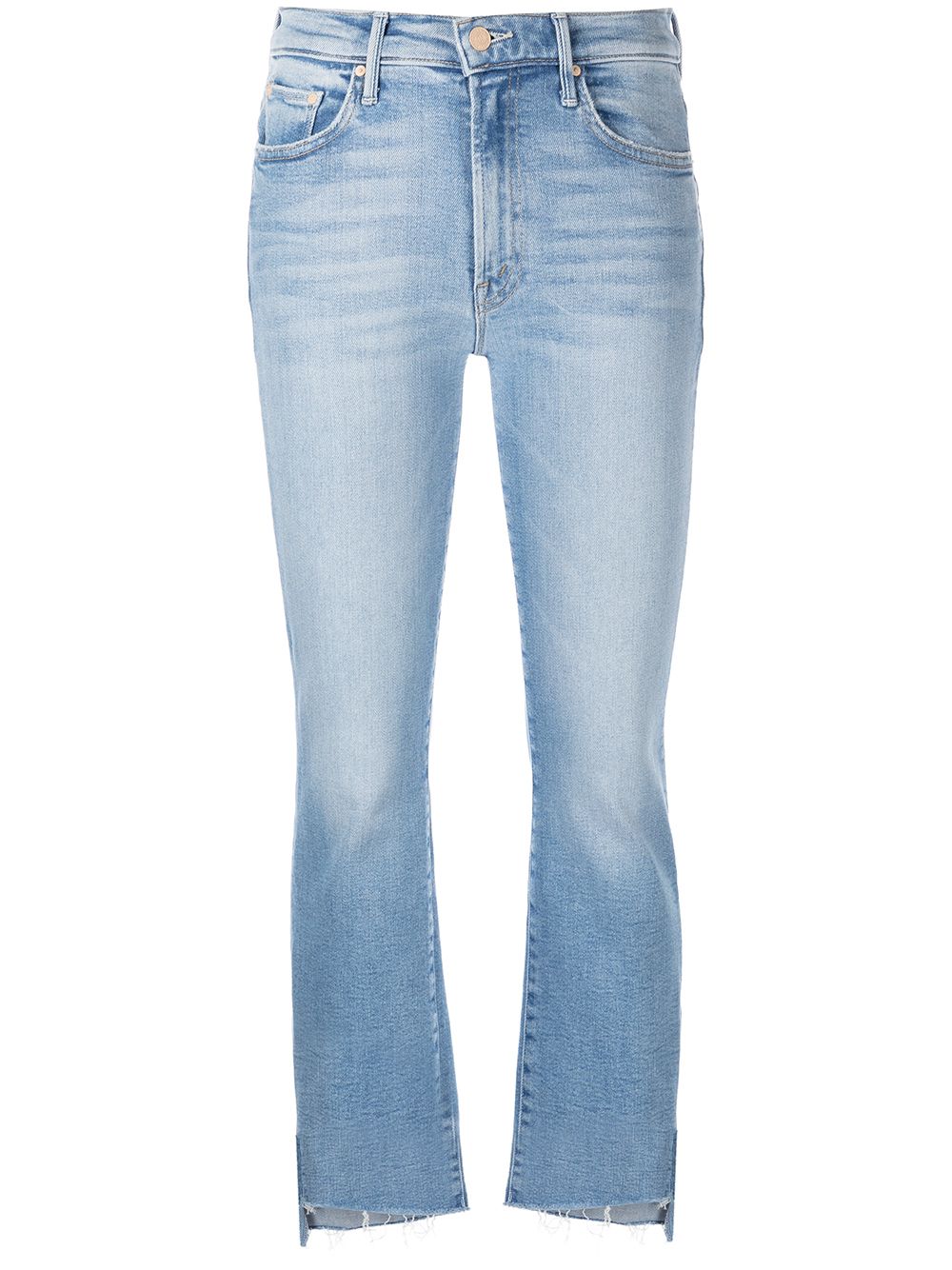 MOTHER The Insider Cropped-Jeans - Blau von MOTHER