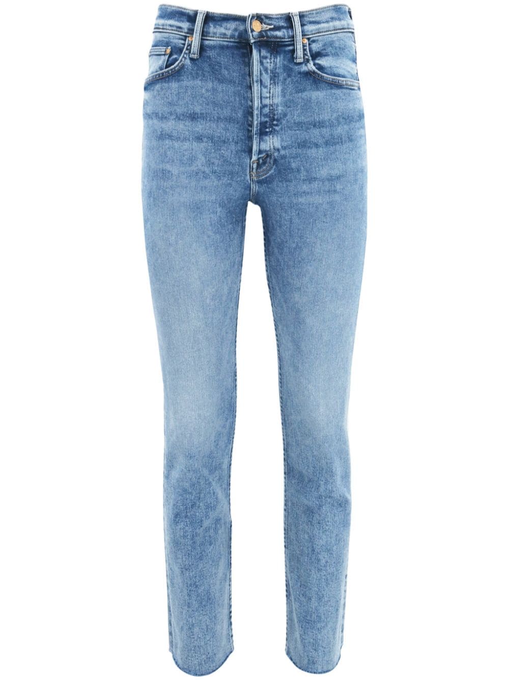 MOTHER The Tomcat Straight-Leg-Jeans mit hohem Bund - Blau von MOTHER