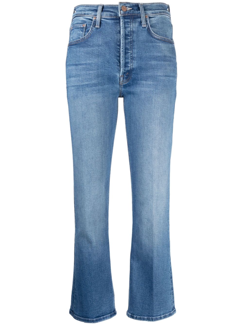 MOTHER The Tripper Cropped-Jeans - Blau von MOTHER