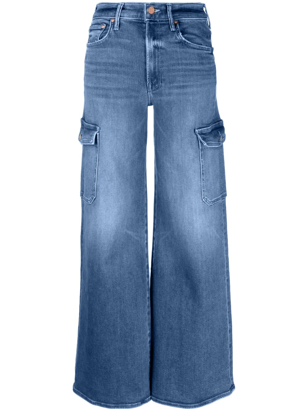 MOTHER The Undercover Cargo Sneak Jeans - Blau von MOTHER