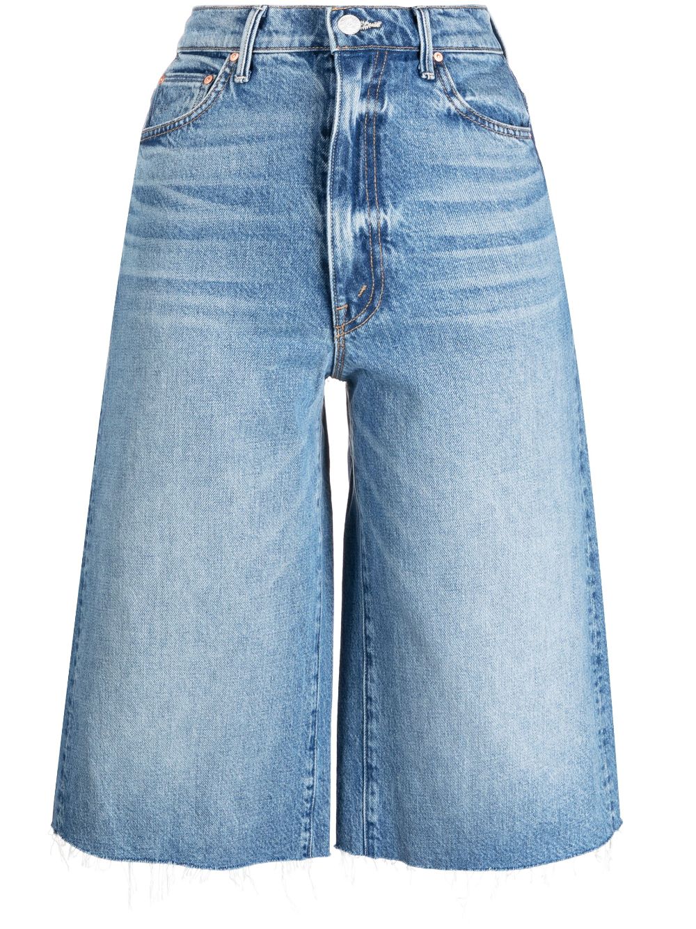 MOTHER Hoch sitzende Jeans-Shorts - Blau von MOTHER