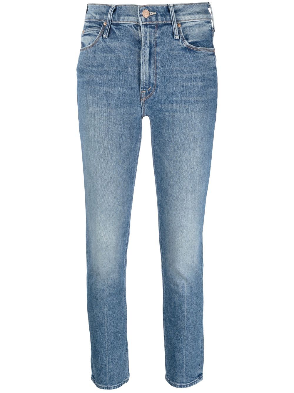 MOTHER Tief sitzende Skinny-Jeans - Blau von MOTHER