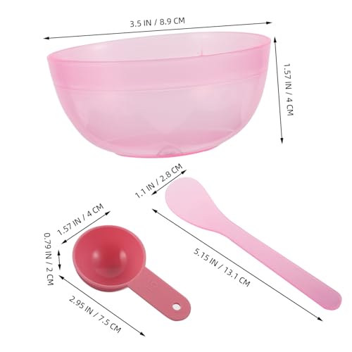 MOTHNUR 10 Sätze Teiliges Rührschüssel Set aus Kunststoff mit Spatel und Löffel Vielseitiges DIY Beauty Werkzeug für Hautpflege Kompakt Reisefreundlich für Zuhause und Salon von MOTHNUR