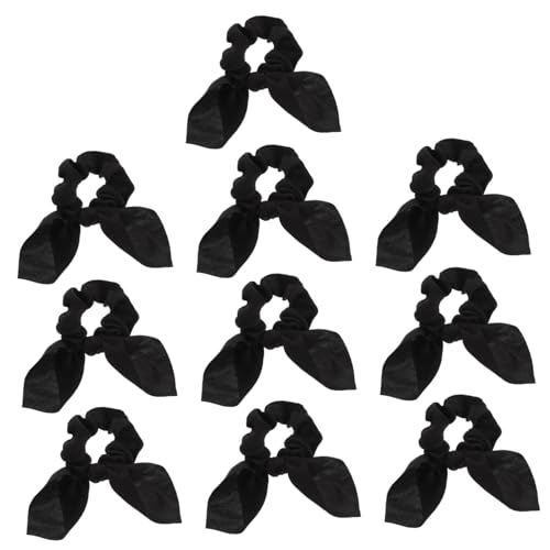 MOTHNUR 10 Stück Elastische Haargummis mit Schleifen Hasenohr design Schonend und Flexibel Modischer Haarschmuck für Damen und Mädchen Geeignet für Alltag Party und Vielseitige Frisuren von MOTHNUR