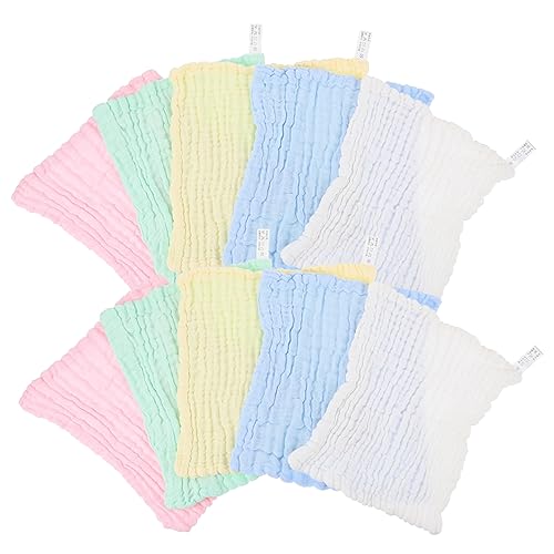 MOTHNUR 10 Stück Quadratische Babyhandtücher, Duschtücher, Große Gesichtshandtücher Für Badezimmer, Körperhandtücher Für Dusche, Gesichtskleidung, Badetücher Für Erwachsene, Waschlappen, von MOTHNUR