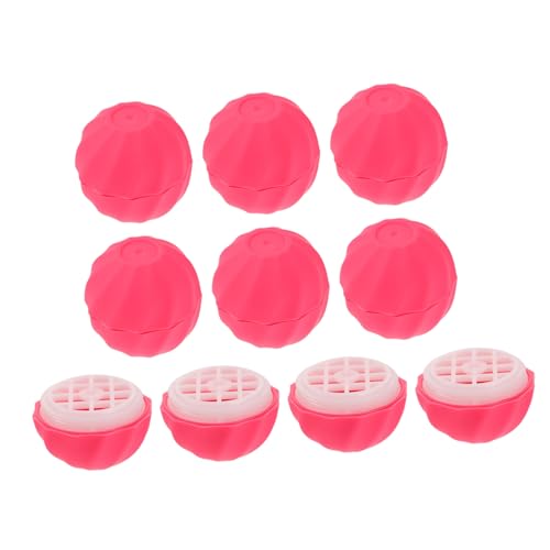 MOTHNUR 10 Stück Teiliges Nachfüllbare Lippenbalsam Behälter Kugelförmig Leicht Kunststoff Kompakt Tragbar Für Reise Alltag Für Frauen von MOTHNUR