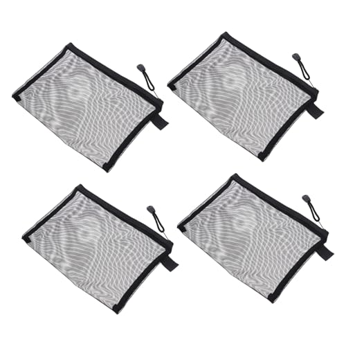 MOTHNUR 10 Stück Teiliges Nylon mesh netztaschen Transparente Kosmetiktaschen Reise Organizer Vielseitig als Make up Tasche Federmäppchen und Aufbewahrungstasche Langlebig Flexibel von MOTHNUR