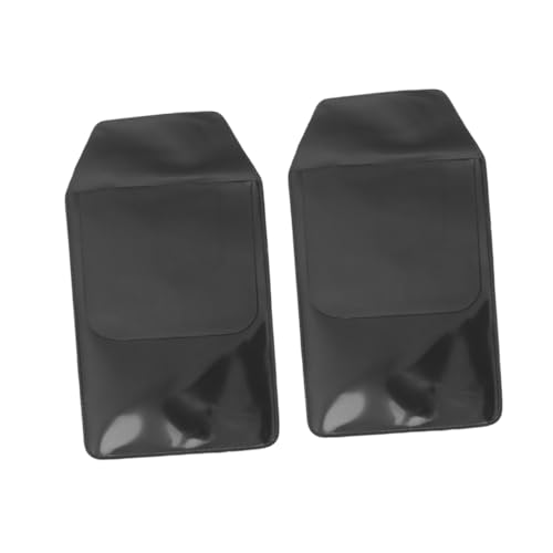 MOTHNUR 10 Stück Teiliges PVC Stifttaschenset Schwarz Trapezförmig Auslaufsicher Kratzfest Vielseitig als Stiftschutz Münztasche oder Kosmetiktasche für Büro und Praxis Geeignet von MOTHNUR