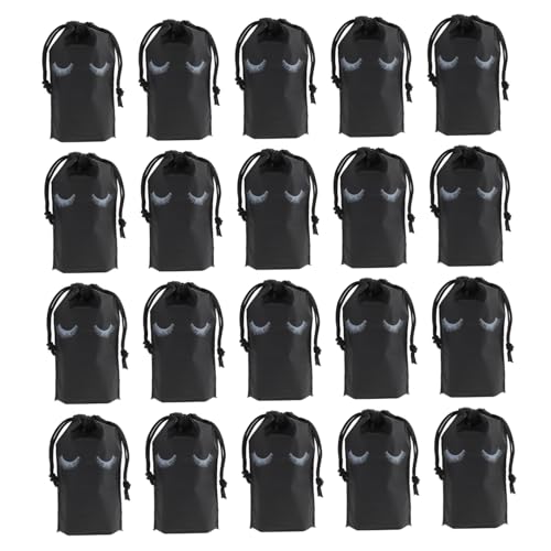 MOTHNUR 100stücke Wimpernmuster Kosmetiktasche Mit Kordelzug Tragbare Make-up Aufbewahrungstasche Für Reisen Vielseitig Einsetzbar Für Kosmetik Handtücher Und Unterwäsche Für von MOTHNUR