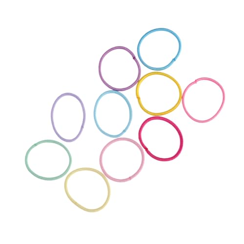 MOTHNUR 100 Stück Teiliges Buntes Haargummi für Elastische Haarbänder mit Starker Fixierung Weiche Dehnbare Ponytail Halter für Mädchen und Kleinkinder Vielseitig für Alltag und von MOTHNUR