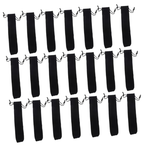 MOTHNUR 100 Stück Teiliges Samt Stiftebeutel mit Kordelzug Leichter Tragbarer Organizer für Kugelschreiber Praktischer Aufbewahrungsbeutel für Büro Schule und Zuhause von MOTHNUR