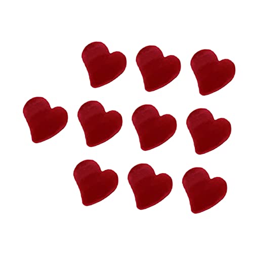 MOTHNUR 10 Stück Kleine Herz Haarklammern Für Frauen Beflockte Haarspangen in Rot Praktische Haarclips Für Valentinstag Geburtstagsfeiern Und Fotoshootings von MOTHNUR