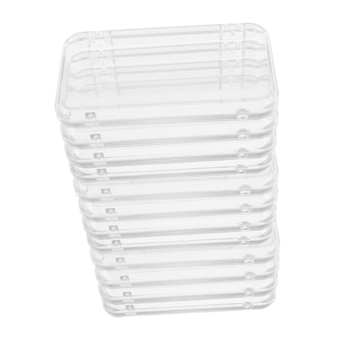 MOTHNUR 12 Stück Press Nail Aufbewahrungsbox Transparent Rechteckiger Kunststoff Behälter Vielseitiger Fake Nail Organizer Leicht und Robust Für Kleine Gegenstände und Bastelbedarf von MOTHNUR