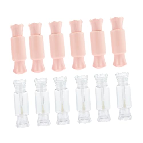MOTHNUR 12 Stück Teiliges Lip Gloss Tube aus Langlebigem Material Transparent für DIY Lip Glaze Nachfüll subpackaging Leicht und Tragbar für Reisen von MOTHNUR