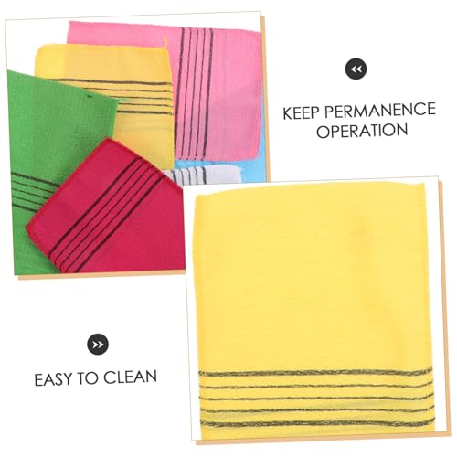 MOTHNUR 12 Stück Teiliges Sauna Peeling Handtuch Grob Strukturiert Bunt Stark Exfolierend Langlebig und Einfach zu Reinigen Effektives Hautreinigungstuch für Sauna Spa und Gym Hautglättend von MOTHNUR