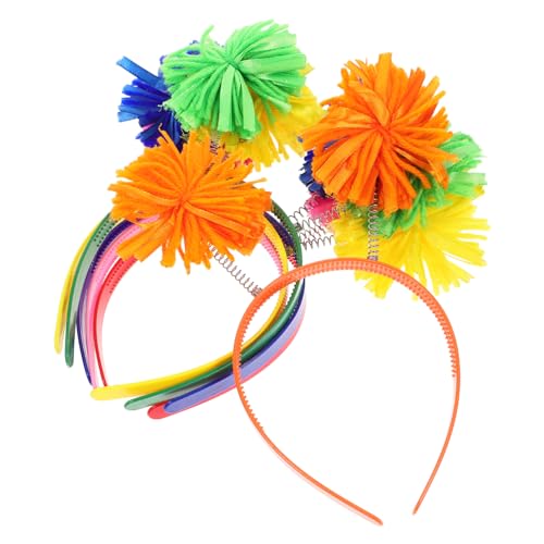 MOTHNUR 12stücke Teiliges Pom Pom Haarband Für Feiertage Stylische Langlebige Und Praktische Haaraccessoires Für Frauen Für Partys Und Festliche Anlässe von MOTHNUR