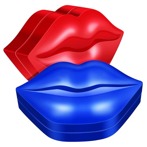 MOTHNUR 2 Boxen Feuchtigkeitsspendende Lippenmaske Praktische Tragbare Gel pads Schützt vor Trockenheit und Falten Lippenformig für Intensive Pflege Geeignet für Frauen und Tägliche von MOTHNUR