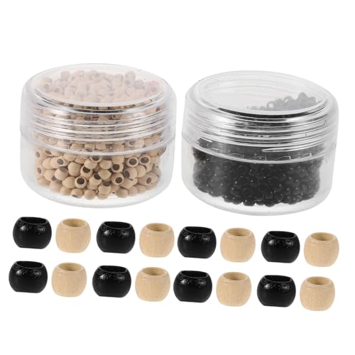 MOTHNUR 2 Karton Nano-Ring-Haarerweiterung Haarverlängerungszubehör Haarschleifen-Styling-Tool Haarperlen aus Silikon Haargeflecht Ringe Clips Haare Clip -Erweiterungen Frauen Kupfer von MOTHNUR