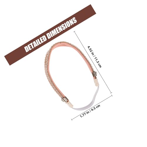 MOTHNUR 2 Paare Damen Schuhriemen Fersenschutz mit Strasssteinen Verstellbare Fersenbänder für Bequemen Sitz Ersatz Fixierband für High Heels Rutschfeste Schuhbänder für Alltag und Party von MOTHNUR