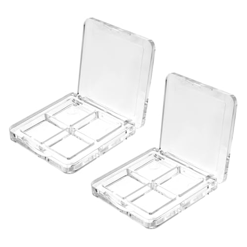 MOTHNUR 2 STÜCK Leere Lidschattenpalette Teilig Transparent Fach DIY Aufbewahrungsbox für Lidschatten Pfannen Make Up Behälter für Frauen Mädchen MOTHNUR 2 STÜCK Leere Lidschattenpalette Teilig Transparent Fach DIY Aufbewahrungsbox für Lidschatten Pfannen Make Up Behälter für Frauen Mädchen von MOTHNUR